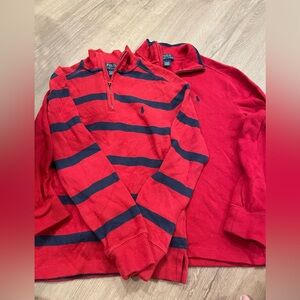 Boys polo sweater sz 10/12 set